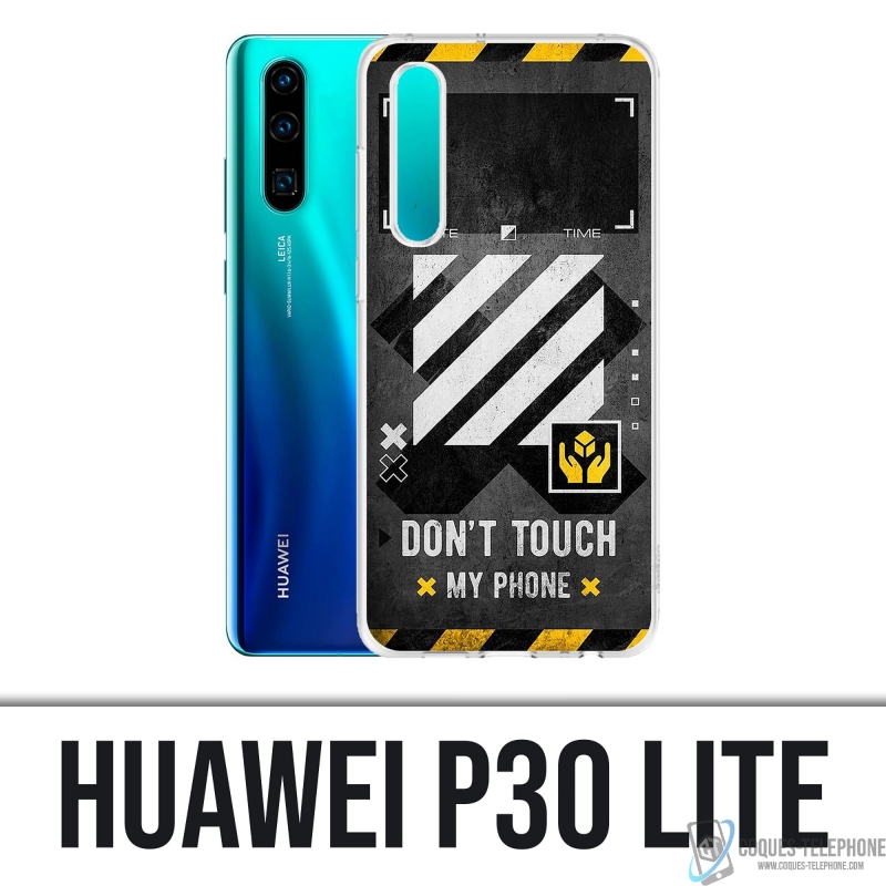 Huawei P30 Lite Case - Weiß mit Touch-Telefon