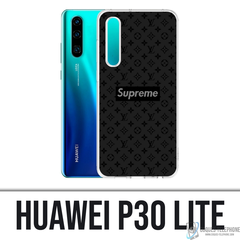 Custodia Huawei P30 Lite - Supreme Vuitton Nera