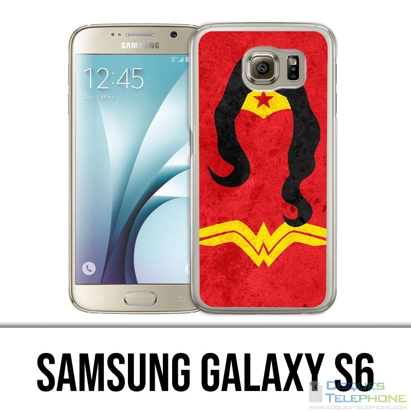 Samsung Galaxy S6 Hülle - Wonder Woman Art