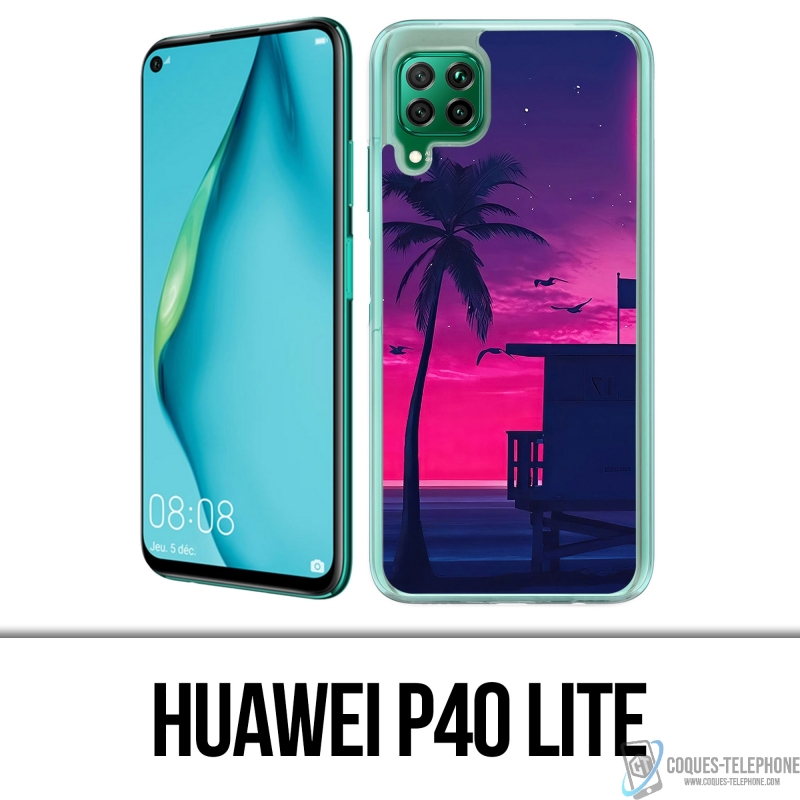 Funda para Huawei P40 Lite - Miami Beach Morado