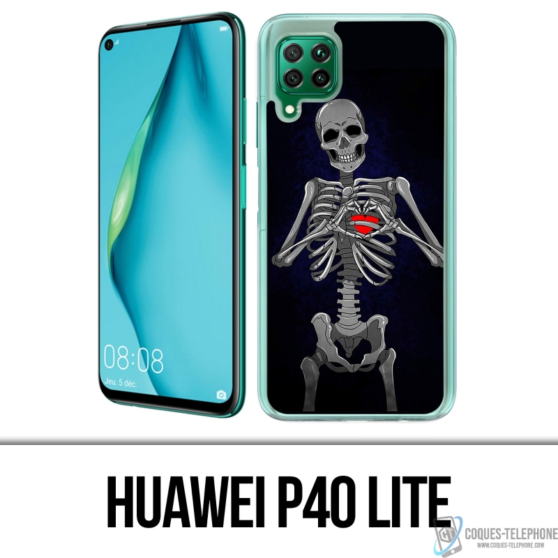 Custodia Huawei P40 Lite - Cuore Scheletro