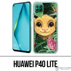 Custodia Huawei P40 Lite - Disney Simba Baby Leaves