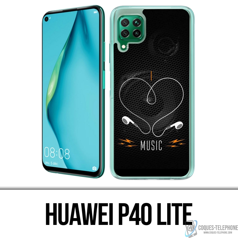 Huawei P40 Lite Case - Ich liebe Musik