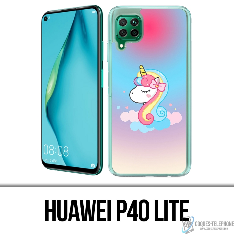 Custodia Huawei P40 Lite - Unicorno nuvola