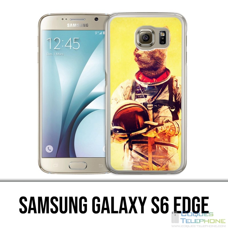 Carcasa Samsung Galaxy S6 edge - Animal Astronaut Cat