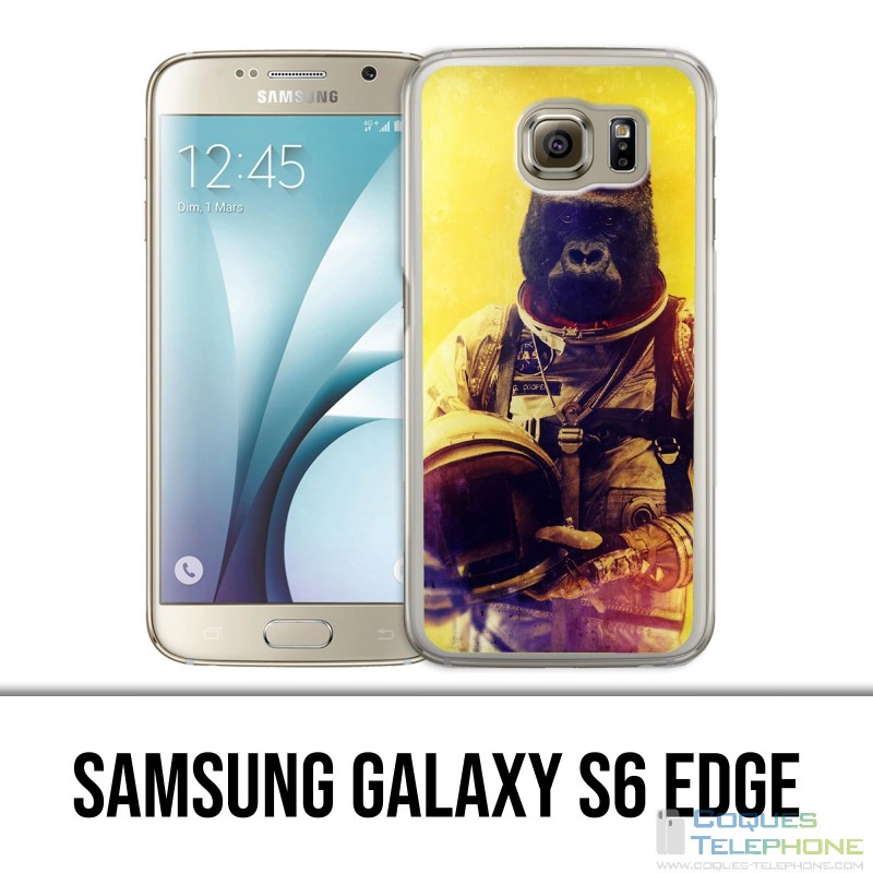 Custodia edge Samsung Galaxy S6 - Animal Astronaut Monkey