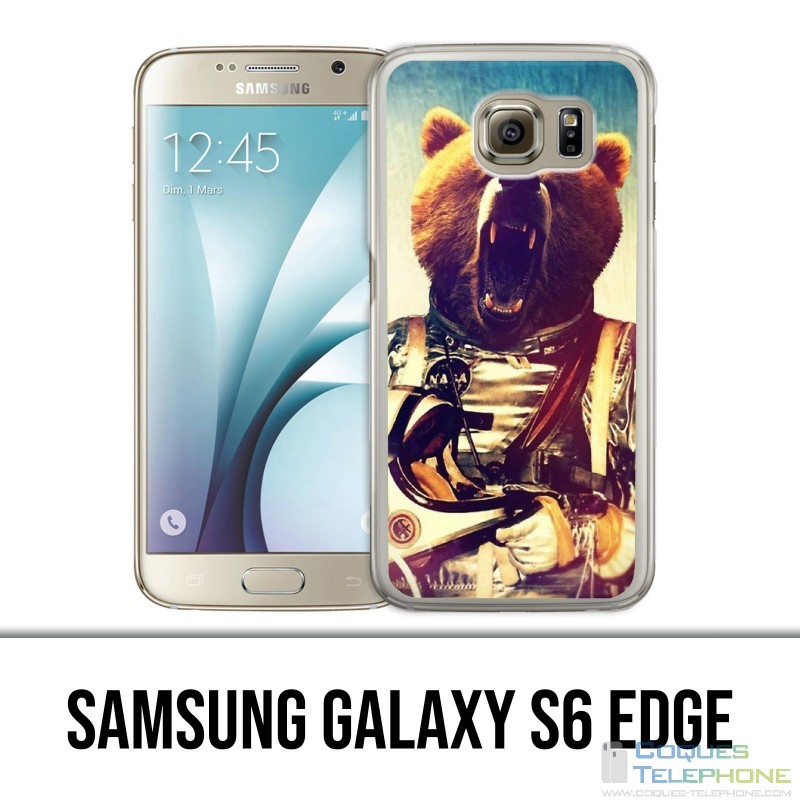 Custodia edge Samsung Galaxy S6 - Astronaut Bear