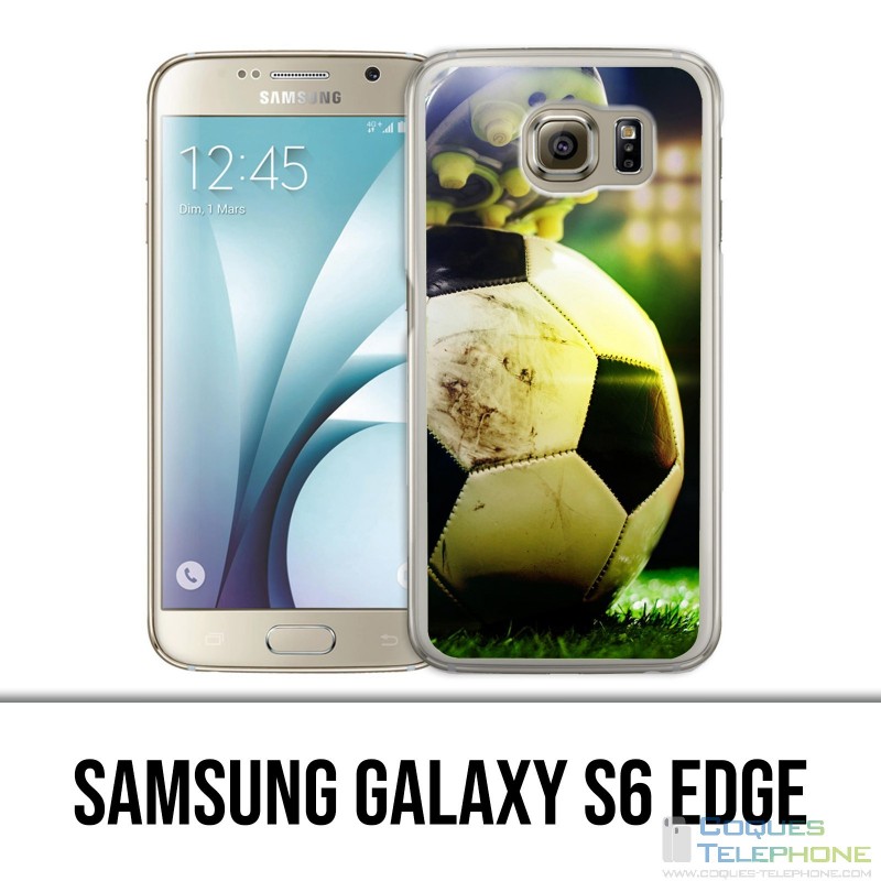 Coque Samsung Galaxy S6 EDGE - Ballon Football Pied