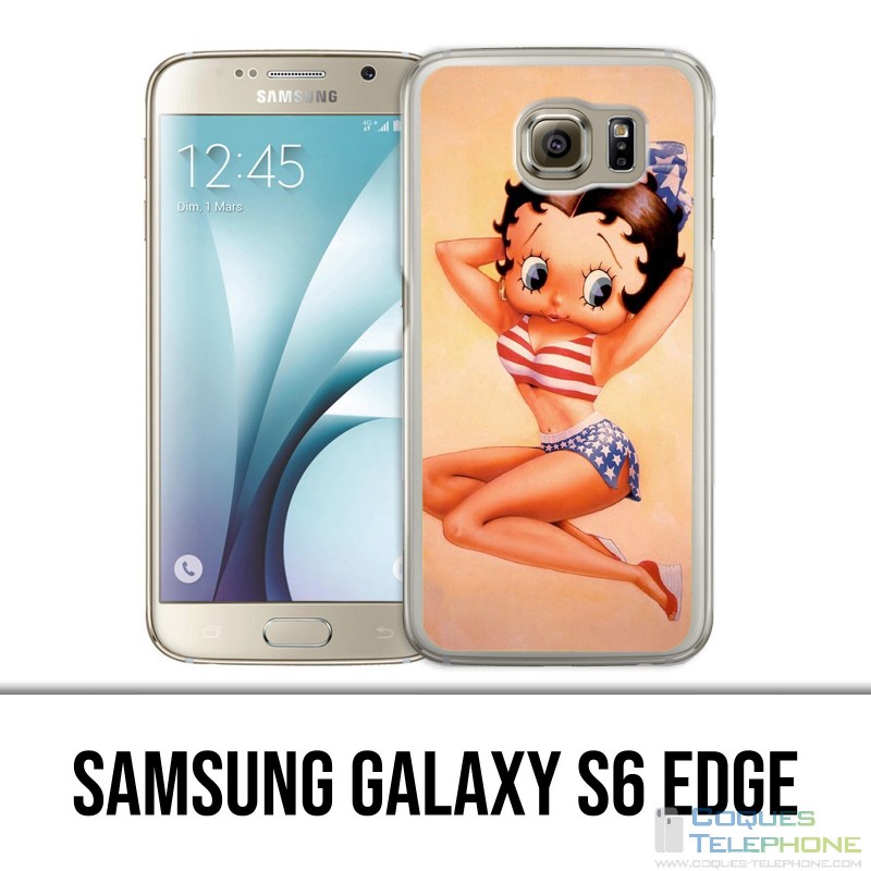Custodia per Samsung Galaxy S6 Edge - Betty Boop vintage