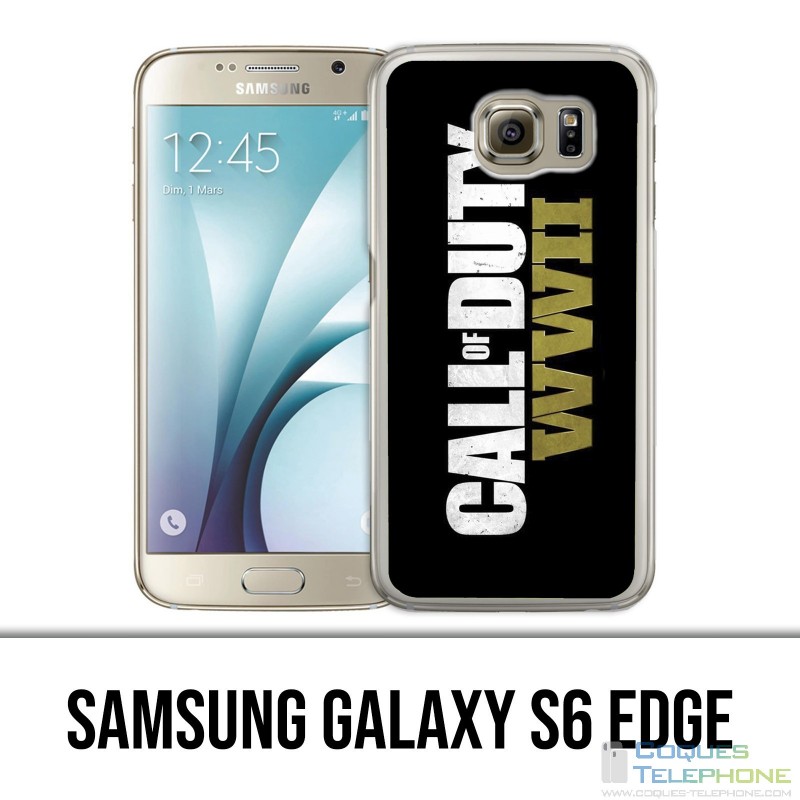 Custodia per Samsung Galaxy S6 Edge - Logo Call Of Duty Ww2