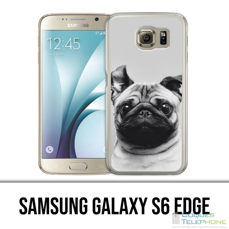 Carcasa Samsung Galaxy S6 edge - orejas de perro Pug