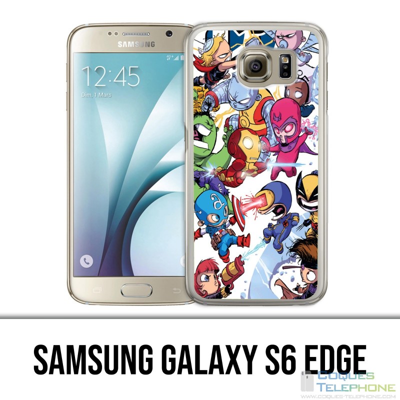 Carcasa Samsung Galaxy S6 Edge - Cute Marvel Heroes