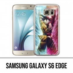 Samsung Galaxy S6 Edge Hülle - Dragon Ball Schwarz Goku Cartoon