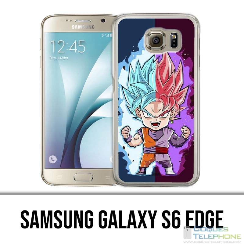 Custodia per Samsung Galaxy S6 Edge - Dragon Ball Black Goku