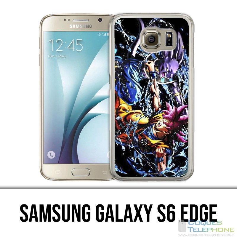 Custodia per Samsung Galaxy S6 Edge - Dragon Ball Goku Vs Beerus