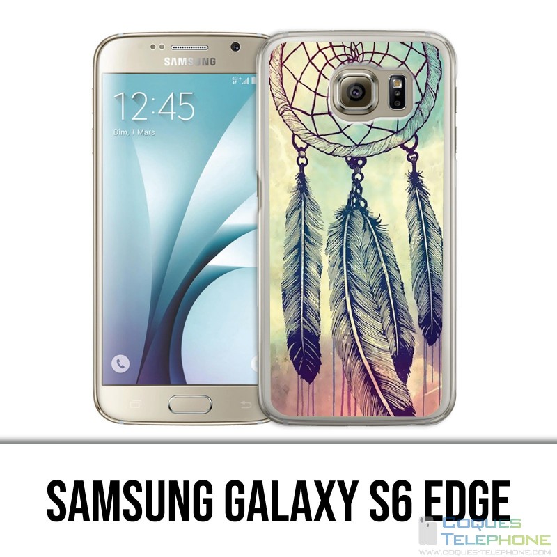 Samsung Galaxy S6 Edge Hülle - Dreamcatcher Feathers