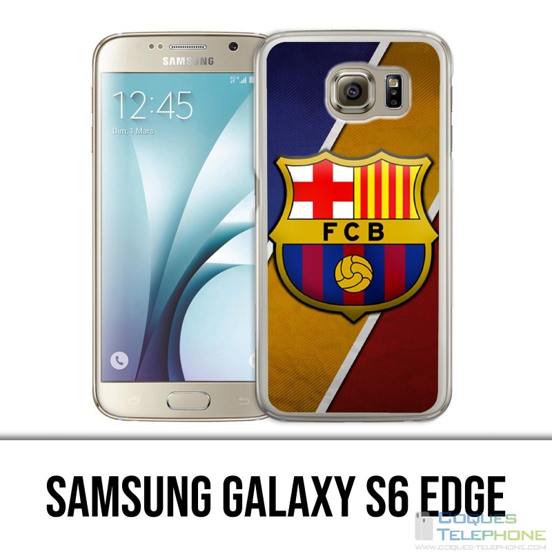 Coque Samsung Galaxy S6 EDGE - Football Fc Barcelona