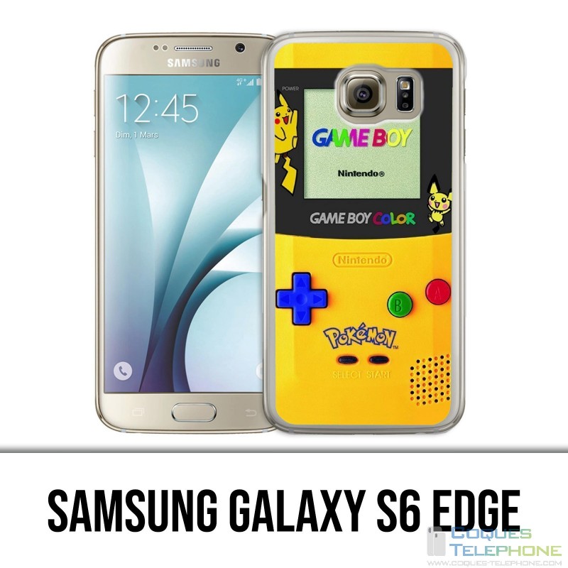 Custodia per Samsung Galaxy S6 Edge - Game Boy Colore Pikachu Giallo Pokeì lun