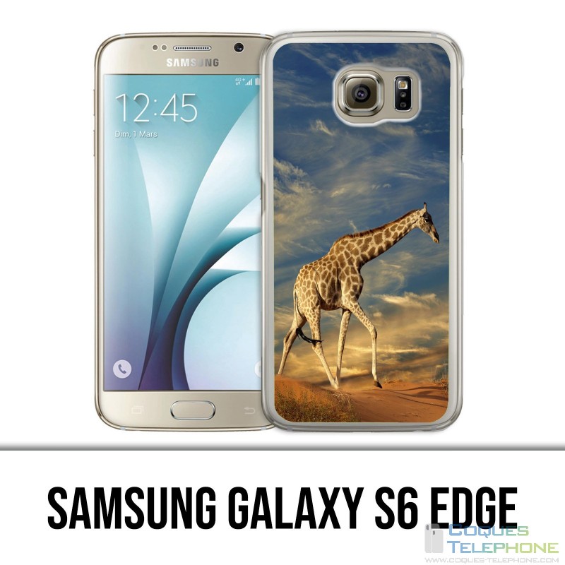 Coque Samsung Galaxy S6 EDGE - Girafe Fourrure