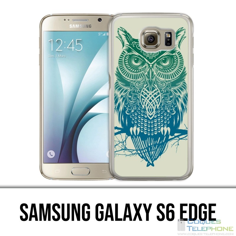 Coque Samsung Galaxy S6 EDGE - Hibou Abstrait