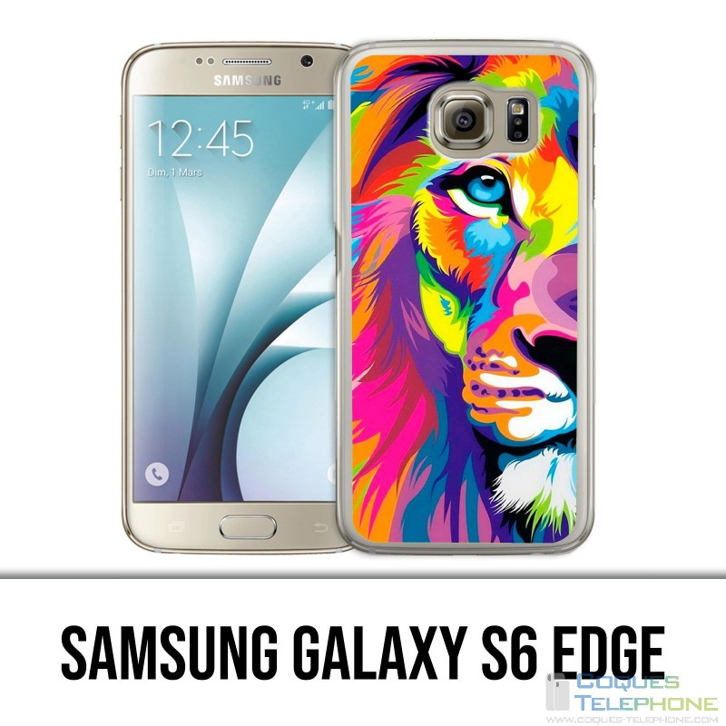 Carcasa Samsung Galaxy S6 edge - León multicolor