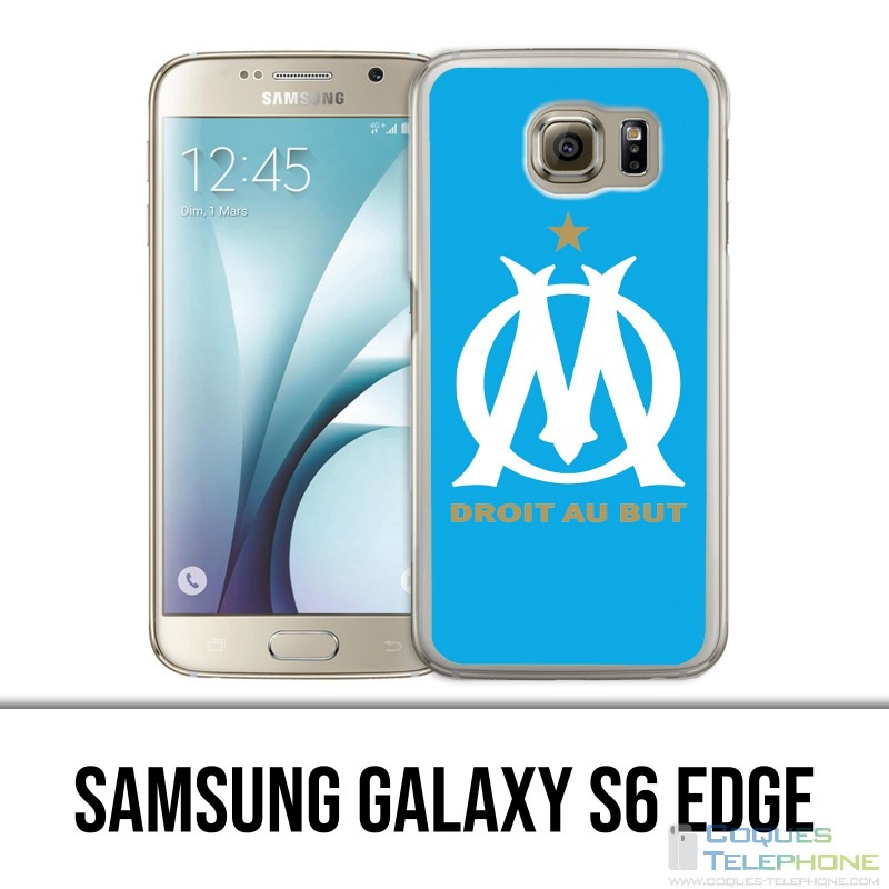 Coque Samsung Galaxy S6 EDGE - Logo Om Marseille Bleu