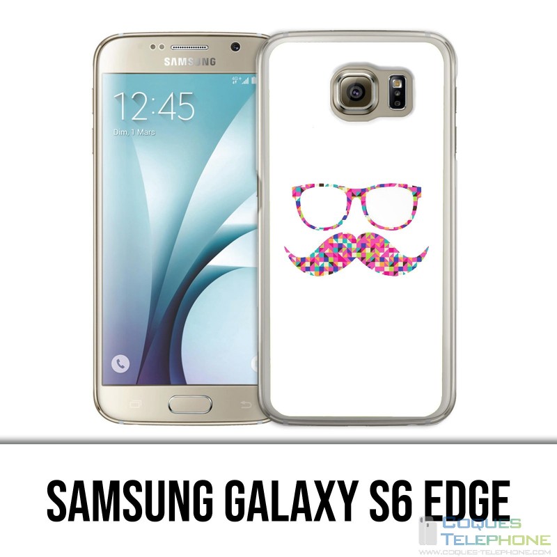 Carcasa Samsung Galaxy S6 edge - gafas bigote