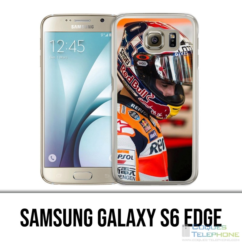 Coque Samsung Galaxy S6 EDGE - Motogp Pilote Marquez