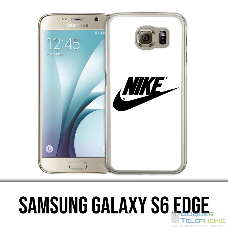 caminar Albardilla Manto Funda Samsung Galaxy S6 edge - Nike Logo White