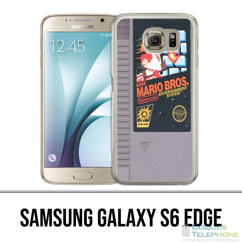 Samsung Galaxy S6 Edge Hülle - Nintendo Nes Mario Bros Cartridge