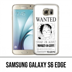 Coque Samsung Galaxy S6 EDGE - One Piece Wanted Luffy