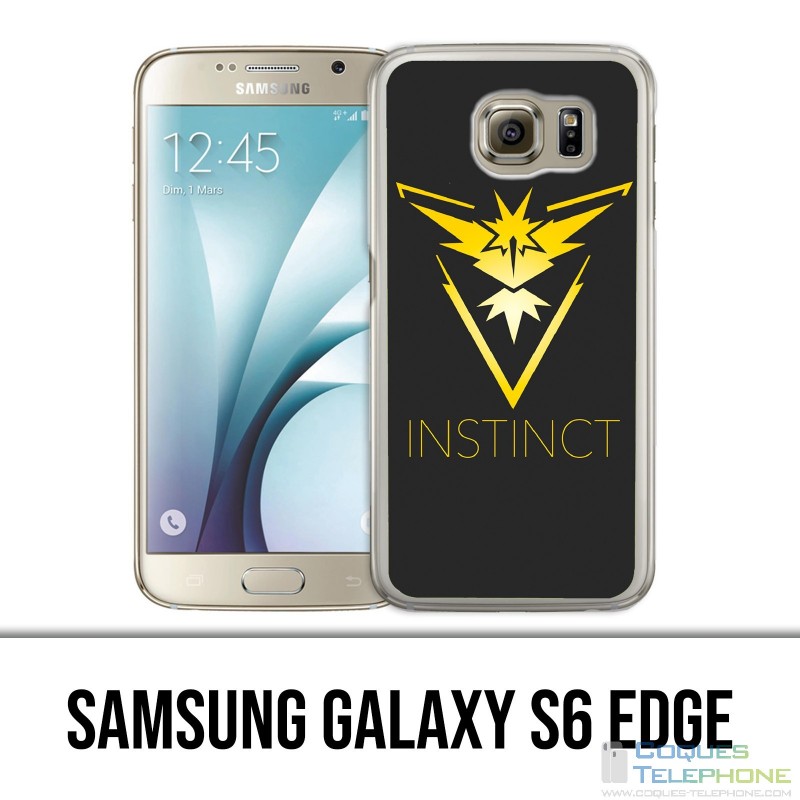 Carcasa Samsung Galaxy S6 Edge - Pokemon Go Team Amarillo Grunge