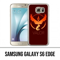 Coque Samsung Galaxy S6 EDGE - Pokémon Go Team Rouge Grunge