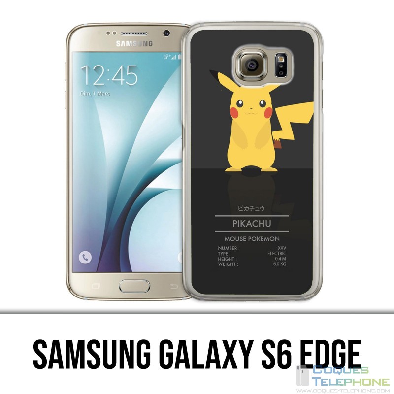 Samsung Galaxy S6 Edge Hülle - Pokémon Pikachu
