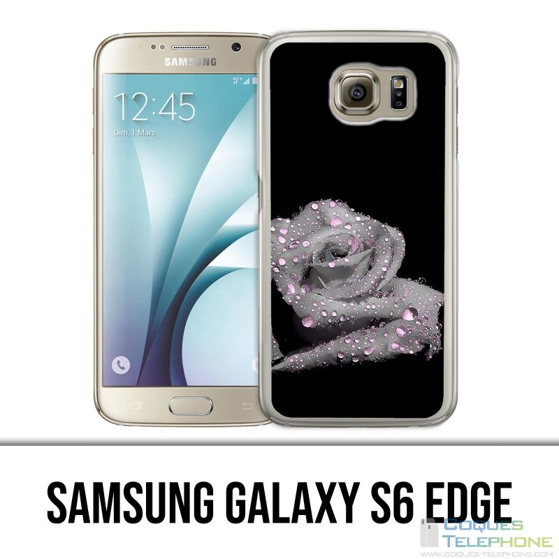 Custodia edge Samsung Galaxy S6 - Gocce rosa