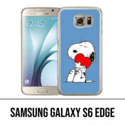 Coque Samsung Galaxy S6 EDGE - Snoopy Coeur
