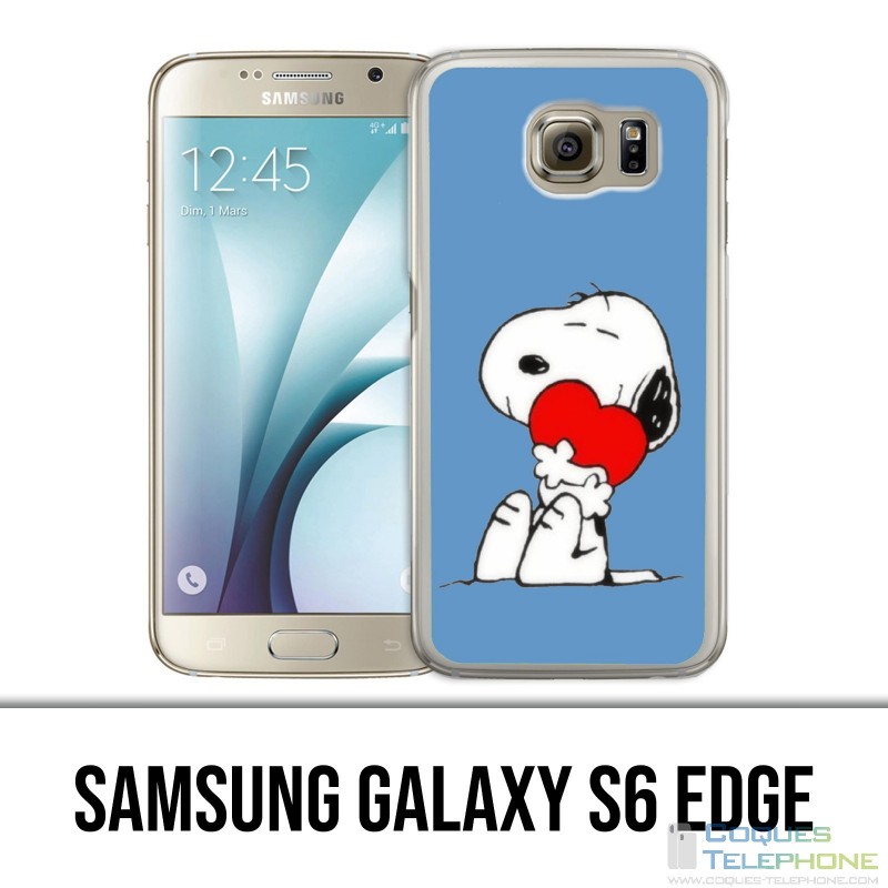 Custodia per Samsung Galaxy S6 Edge - Snoopy Heart