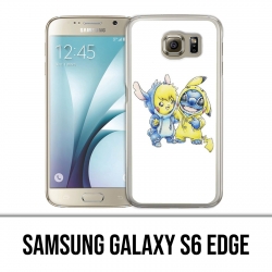 Samsung Galaxy S6 Edge Hülle - Baby Pikachu Stitch