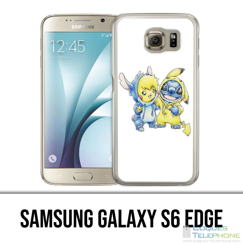 Carcasa Samsung Galaxy S6 edge - Baby Pikachu Stitch