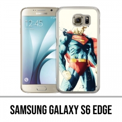 Samsung Galaxy S6 Edge Hülle - Superman Paintart