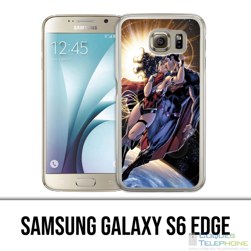 Carcasa Samsung Galaxy S6 Edge - Superman Wonderwoman