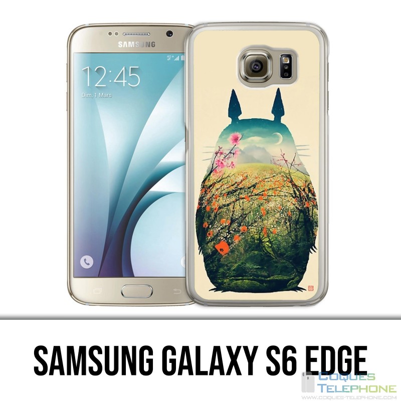Samsung Galaxy S6 Edge Hülle - Totoro Zeichnung
