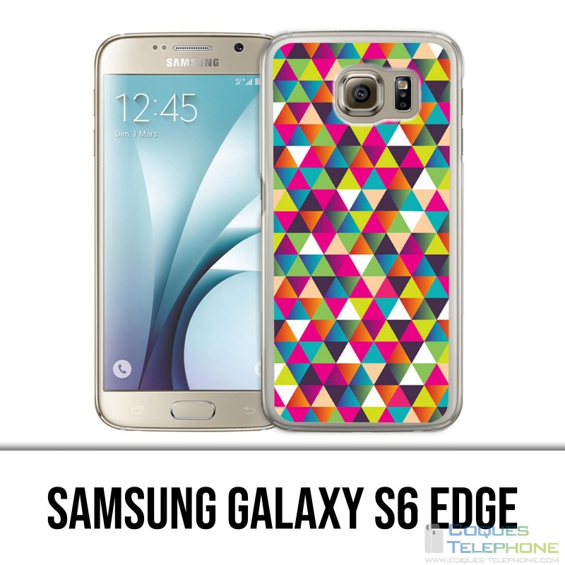 Samsung Galaxy S6 edge case - Triangle Multicolor