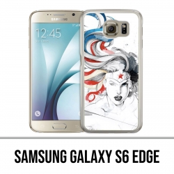 Carcasa Samsung Galaxy S6 Edge - Diseño de Arte de la Mujer Maravilla