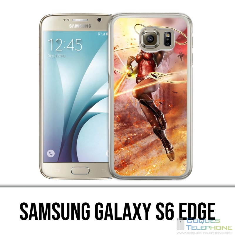 Custodia per Samsung Galaxy S6 Edge - Wonder Woman Comics
