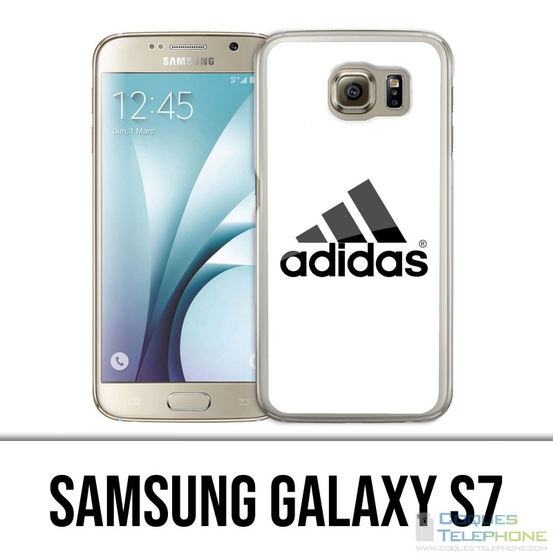 Custodia Samsung Galaxy S7 - Adidas Logo bianco