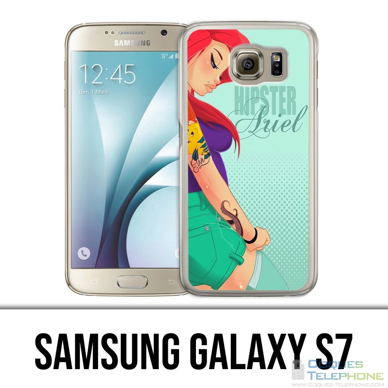 Carcasa Samsung Galaxy S7 - Sirena Ariel Hipster