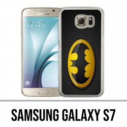 Carcasa Samsung Galaxy S7 - Batman Logo Classic Amarillo Negro