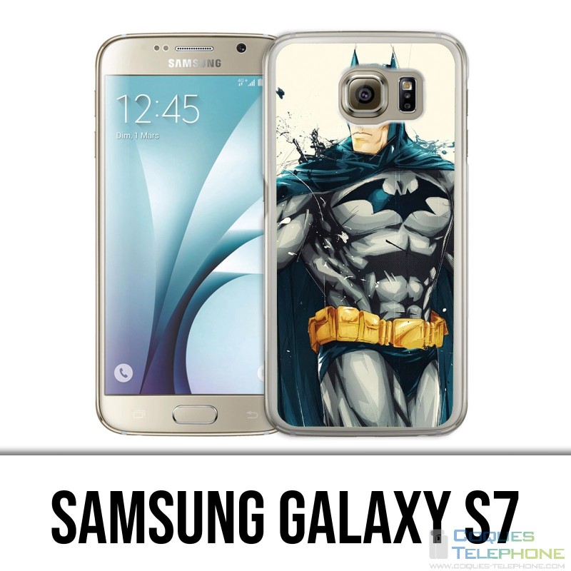 Coque Samsung Galaxy S7  - Batman Paint Art