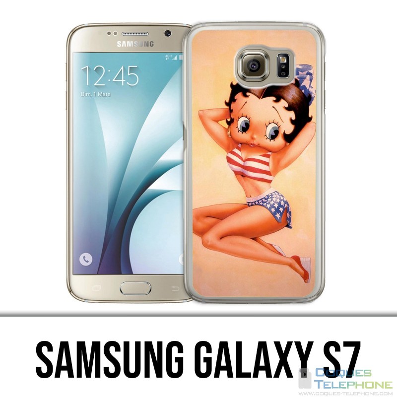 Carcasa Samsung Galaxy S7 - Vintage Betty Boop